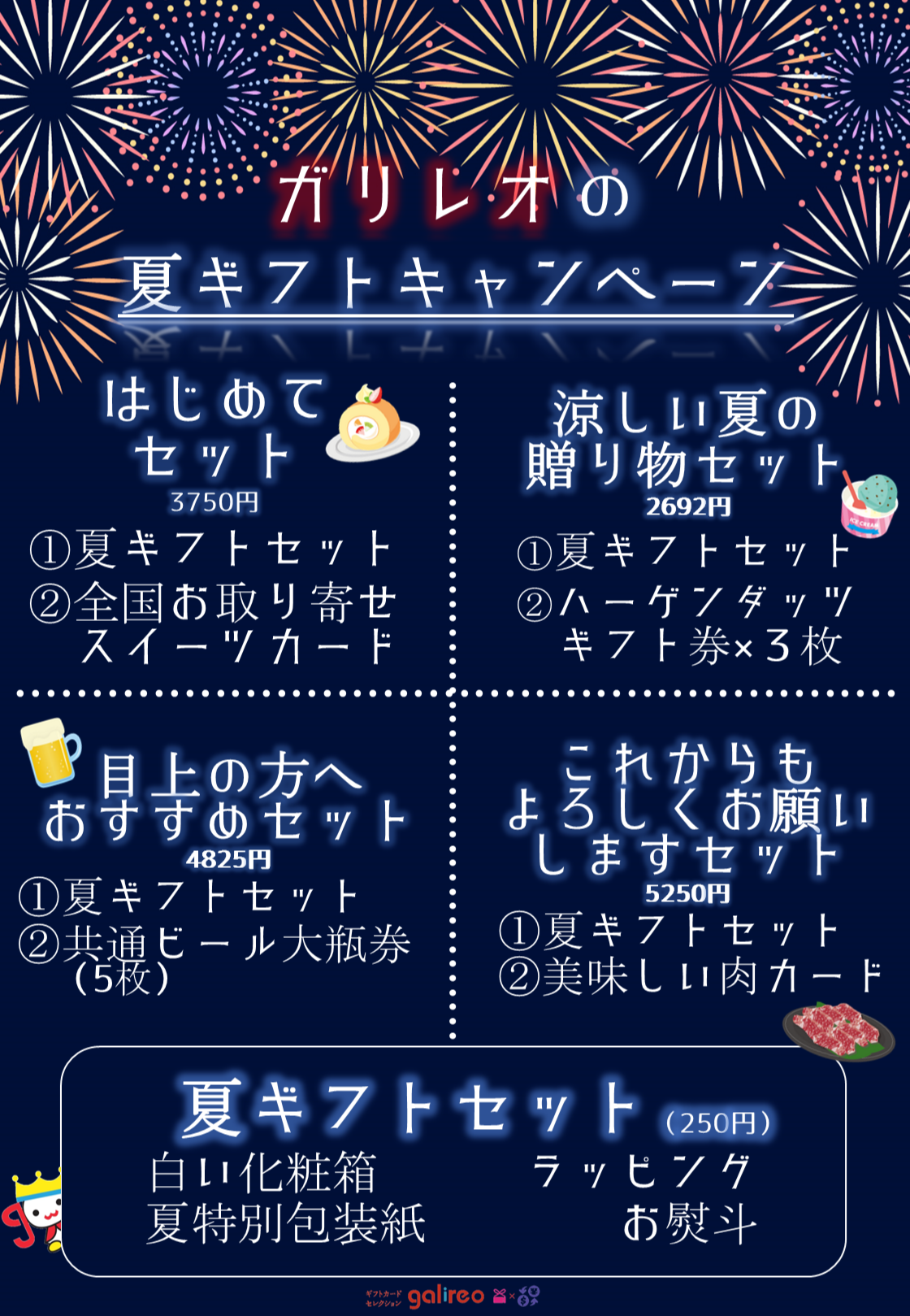 プレシャスメモリーズキャンペーンポイント 160点セット ガリレオの夏ギフトキャンペーン2024 | ショップブログ | ボーノ相模大野