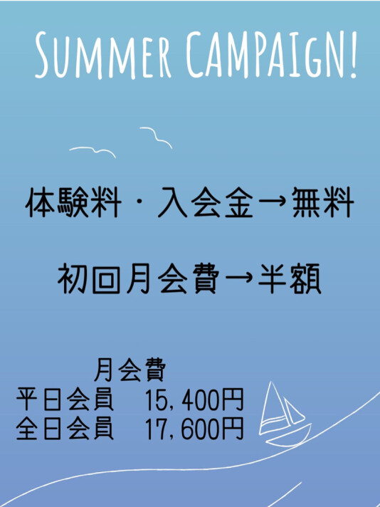 サマーキャンペーン実施中です🌻