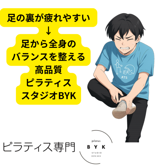 足の裏が疲れやすい → 足から全身のバランスを整える